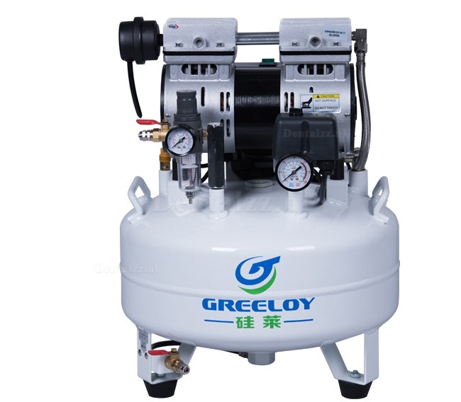 Greeloy® Tandheelkundige olievrije luchtCompressor GA-61 één voor twee